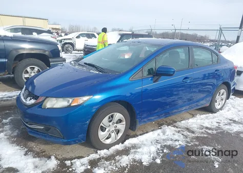 2015 Honda Civic Lx из США, поврежденный, VIN 19XFB2F55FE009649